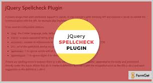 4 Best Jquery Spell Checker Plugins 2020 Formget