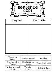 Complete Vs Incomplete Sentence Sort Teacherspayteachers Com Teaching Writing Classroom Writing Writing Lessons