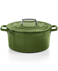 Roast, slow cook, sear and bake to perfection with the lasting beauty and performance of enameled cast iron cookware from martha stewart collection. Enameled Cast Iron Dutch Oven With Rooster Finial Martha Stewart Collection 2 Qt Kitchen Dining Home Kitchen Wudfurniture Com