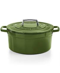 Roast, slow cook, sear and bake to perfection with the lasting beauty and performance of enameled cast iron cookware from martha stewart collection. Enameled Cast Iron Dutch Oven With Rooster Finial Martha Stewart Collection 2 Qt Kitchen Dining Home Kitchen Wudfurniture Com