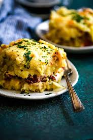 Corned beef and cabbage casserole with a hash brown crust. Best Reuben Casserole Melanie Makes