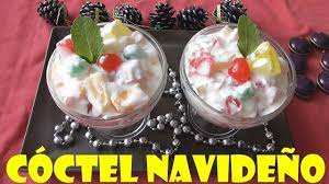 Coctel De Frutas Y Gelatina Navideno Fruit Coctail Youtube