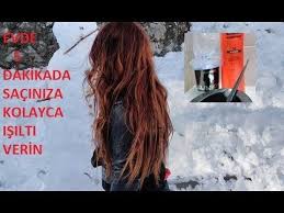 Saca Isilti Vermenin En Basit Yontemi Youtube Sac Koyu Renk Sac Dogal