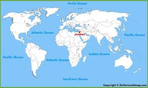 Jordan Location On The World Map World Map Location Map Asia Map