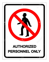 Elevator machine room authorized personnel only storage or installation of equipment not pertaining to the elevator is prohibited. Authorized Personnel Only Symbol Sign Vector Illustration Isolate Royalty Free Cliparts Vectors And Stock Illustration Image 126494127