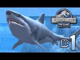 The Biggest Shark Ever Megalodon Jurassic World Lagoon Series Ep 1 Hd Big Shark Biggest Shark Ever Jurassic World