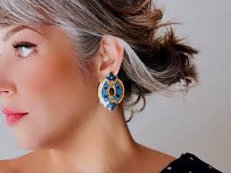 Huge Shield Earrings