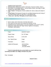 Bsc Resume Format Pdf Download Best Resume Examples