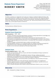Ensure that you proofread your cover letter to avoid grammatical errors to increase your chances of receiving a job interview. Dialysis Nurse Resume Samples Qwikresume