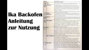 Ikea Backofen Bedienungsanleitung Wie Nutze Ich Den Backofen Youtube