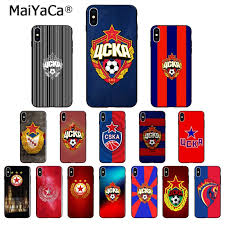Maiyaca на пфк цска москва отбор по футбол на най-високо качество калъф за  телефон Apple Iphone 8 7 6 6s Plus X Xs Max 5 5s Se Xr мобилни телефони  купи онлайн >
