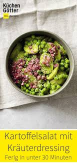 Kartoffelsalat Mit Krauterdressing Rezept Kartoffelsalat Krauterdressing Lebensmittel Essen