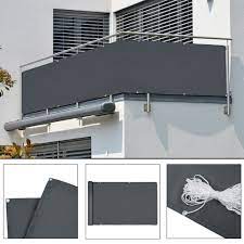Welcher sichtschutz eignet sich für den balkon? Sichtschutz Fur Balkon Anthrazit 5m Deubaxxl