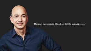 It's people like jeff bezos, who has a little fit over. Jeff Bezos Amazon Ceo Best Advice For The Young People Must Watch Youtube
