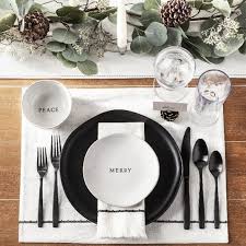 5pc Matte Finish Flatware Set Black Hearth Hand With Magnolia In 2020 Table Settings Everyday Hearth Hand With Magnolia Holiday Dining Room