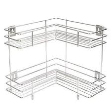 Well designed floating shelves are perfect for organizing dishes, books or to use as a bedside table, federal brace shelves use a completely hidden 1/4'' steel, support bracket which make the shelves appear as if floating on the wall. Embassy L Shaped Corner Stand Double 2 Tier 33x31 Cms Stainless Steel