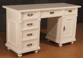 Barock schreibtisch 150 mahagoni weiss. Schreibtisch Burotisch Pc Arbeitstisch Massiv Weiss Lackiert Landhausstil Vollholz