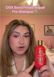 If you’re a dry, frizzy haired girly you NEED to try the OGX Bond Protein  Repair Pre-Shampoo! #OGX #BondRepair #RepairAndProtect
