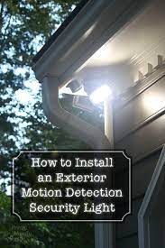 How To Install An Exterior Motion Sensor Light Security Lights Home Security Tips Motion Sensor Lights