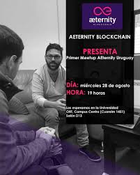 Primer Meetup AEternity Uruguay. El próximo miércoles 28 de agosto se…
