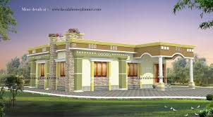 Top modern single storey elevations 3d front view for single floor. 1200 Sq Feet Home Design