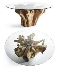 Tree root tables, constructed from sustainably sourced african hardwoods. Majestic Teak Root Dining Table