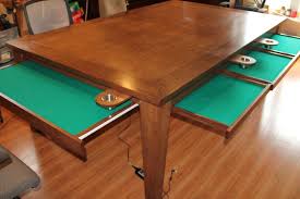 Custom Made Game Table W Removable Top Cup Holders Pull Out Trays Table Games Board Game Table Dnd Table