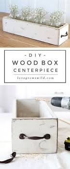 Diy Wood Box Centerpiece Diy Wood Box Wood Box Centerpiece Rustic Wood Box