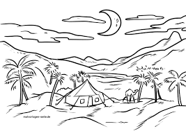 Ausmalbilder für erwachsene landschaften language:de. Tolle Malvorlage Oase Wuste Landschaften Kostenlose Ausmalbilder