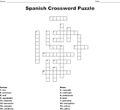 This is an easy one suitable for first and second graders, or for people learning english on their first or second. Spanish Crossword Puzzle Wordmint
