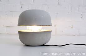 Concrete cracked on first lamp, which wayfair replaced. 16 Diy Concrete Lamp Tutorials Makely