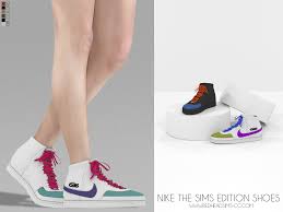 Sims 4 jordan cc shoes : Nike The Sims Edition Shoes Redheadsims Cc