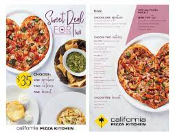 California pizza kitchen menu cpk. California Pizza Kitchen Dishes Out The Love This Valentine S Day With Heart Shaped Pizzas A Sweet Deal For Two Menu Offer And More Business Wire