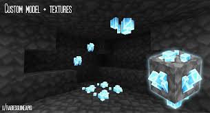 They changed the textures of the ores brush except the diamond one for being iconic in the game something understandable but. I Had The Idea To Start A Resource Pack That Makes Better Use Of Minecraft S Custom Model Abilities And Created This Diamond Ore Model And Yes It Does Glow In The Dark