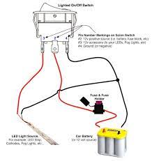 To prepare the wires to be connected to the light switch strip the plastic off the ends of the wire a half inch down from the end. On Off Switch Led Rocker Switch Wiring Diagrams Oznium