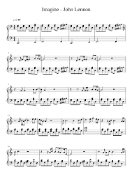 The list of free notes is constantly updated, mainly represented by the arrangements of the piano. Imagine John Lennon Piano Sheet Music Epic Sheet Music