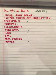 Kanye west new album tracklist. Kanye West Reveals The Life Of Pablo Tracklist