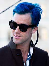 Kyle Thurman Opening Ceremony Mens Blue Hair Men Hair Color Blue Hair
