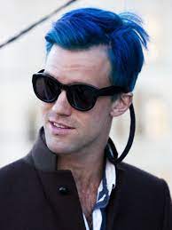 The hair is kept long and styled in a messy way all over the head. Best 10 Guys With Blue Hair Ideas How To Dye And Maintain The Blue Hair Atoz Hairstyles