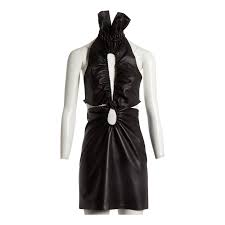 Leather mini dress Supriya Lele Brown size S International in Leather