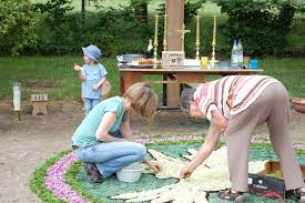 Auch in diesem jahr leistete das altarteam der dreibrückenschützen ganze arbeit und baute den fronleichnamsaltar erneut im sophienpark auf. Impressionen Vom Korlinger Fronleichnam Altar Korlingen