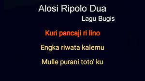 Alosi Ripolo Dua Lagu Bugis Cover Youtube