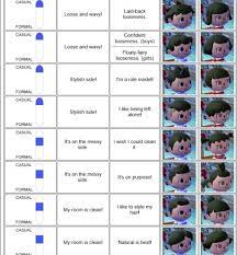 Guide showing how to choose your hair style and color at shampoodle in animal crossing: Frisur Acnl Neue Frisuren Messy Hairstyles Shampoodle Hair Guide Hair Chart