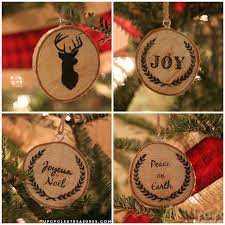 First thing i did was. Diy Wood Slice Christmas Ornaments Upcycled Treasures