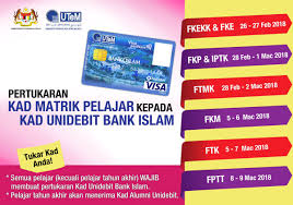 Nota semakan kad debit pelajar 2018. Utem Malaysia On Twitter Pertukaran Kad Matrik Pelajar Kepada Kad Unidebit Bank Islam Akan Bermula Pada 26 Februari 9 Mac 2018 Mengikut Fakulti Masing2 Sedia Https T Co 76awnwvbhm