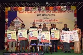 Voter Facilitation Toll Free 1950 Helpline Launch Governor E S L Narasimhan Voter National Voters Day Facilitation