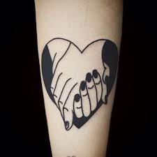 Holding Hands Tattoo Handtattoo Tattoos Blackandwhite Blacktattoo Heart Handholding Lovers Love Romantic Tattoo Hand Holding Tattoo Tattoos