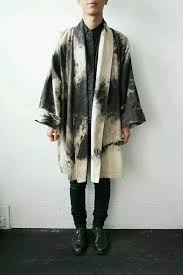Black And White Kimono For Men 