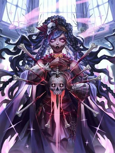 ⚔️ 𝐒𝐨𝐮𝐥 𝐌𝐚𝐬𝐭𝐞𝐫𝐬 : KEEPER OF BONES 💀 Necromancer faction card  art for @soulmasterstcg and I'm not holding back with these character  designs 🫵😎 With some free reign to set some faction