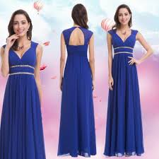 Ever Pretty Beaded V Neck Long Formal Evening Party Dress Wedding Prom Ball Gown Ebay Royal Blue Bridesmaid Dresses Bridesmaid Dresses Long Blue Long Bridesmaid Dresses